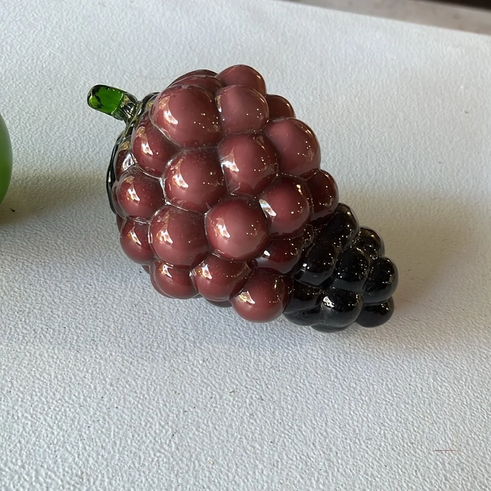 Hobby Lobby Glass Fruit Trio in Yellow, Green, and Purple